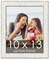 Photo Size Ornate White Picture Frame - UV Acrylic, Foam Board Backing, Hanging Hardware
